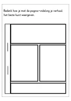 Voorbeeld - Werkbladen - Sjablonen voor een stripboekje - teken je eigen strip - Pagina 2