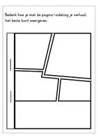 Voorbeeld - Werkbladen - Sjablonen voor een stripboekje - teken je eigen strip - Pagina 3
