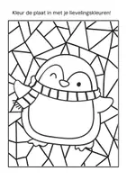 Voorbeeld - Tekenen en knutsel sjablonen - Pop art winter – 8 kleurplaten in pop-art-stijl - Pagina 1