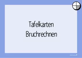 Vorschau - Unterrichtsreihen - MaterialpaketBruchrechnung Materialpaket für Klasse 5 bis 7 | Tafelkarten und 20 Karteikarten - Seite 2