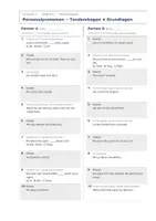 Vorschau - Arbeitsblätter - Personalpronomen – Arbeitsblätter, Quiz & Test - Seite 2