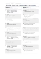 Vorschau - Arbeitsblätter - Artikel a an the – Arbeitsblätter, Quiz & Test - Seite 2