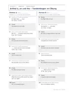 Vorschau - Arbeitsblätter - Artikel a an the – Arbeitsblätter, Quiz & Test - Seite 3