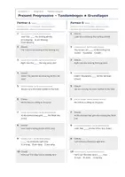 Vorschau - Arbeitsblätter - Present Progressive – Tandembögen Englisch - Seite 2