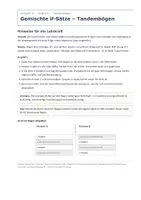 Vorschau - Arbeitsblätter - Gemischte if-Sätze – Arbeitsblätter, Quiz & Test - Seite 1