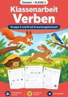 Vorschau - Test - Klassenarbeit Verben erkennen Klasse 2 - Deckblatt
