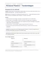 Vorschau - Arbeitsblätter - Personal passive – Arbeitsblätter, Quiz & Test - Seite 1
