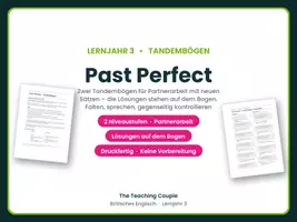 Vorschau - Arbeitsblätter - Past Perfect – Tandembögen Englisch - Deckblatt