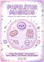 Vista previa - Unidades / Secuencias / Situaciones de Aprendizaje - Maqueta 3D Célula Animal Kawaii - Recortable Interactivo + Ficha Completa + Diploma - Papelitos Mágicos - Portada