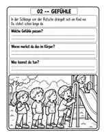 Vorschau - Arbeitsblätter - Gefühle erkennen und benennen – 10 Situationskarten | Wie fühlst du dich? | Sozialkompetenz Grundschule - Seite 3