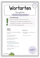 Vorschau - Arbeitsblätter - Nomen: Wortarten in Sätzen - mit den Symbolen nach Montessori - Seite 1
