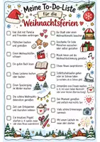 Vorschau - Arbeitsblätter - Meine To-do-Liste für die Weihnachtsferien Checkliste - Deckblatt