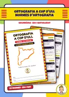 Vista previa - Unidades / Secuencias / Situaciones de Aprendizaje - Pack ortografia catalana per a ESO i batxillerat · teoria, exercicis, clauer i guia docent (63 normes) - página 1