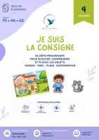 Aperçu - Feuilles d'exercices - Je suis la consigne – 40 défis de placement et repérage spatial | Maternelle PS MS GS - Page de couverture
