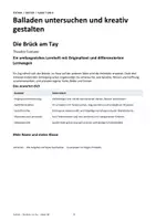 Vorschau - Stundenentwürfe - Balladen verstehen und kreativ gestalten | 4 umfangreiche Lernhefte | Deutsch Klasse 7/8 - Seite 2