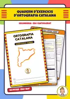 Vista previa - Hojas de trabajo - Quadern d'exercicis d'ortografia catalana · 63 fitxes per a ESO i batxillerat amb solucionari - Portada