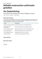 Vorschau - Stationenlernen - Der Zauberlehrling | Differenziertes Lernheft zur Ballade | Deutsch Klasse 7/8 - Seite 1