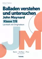 Vorschau - Stundenentwürfe - John Maynard | Umfangreiches Lernheft zur Ballade von Fontane | Deutsch Klasse 7/8 - Deckblatt