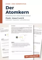 Vorschau - Stundenentwürfe - Der Atomkern: Rutherford und Nuklide - Deckblatt