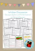 Vorschau - Arbeitsblätter - Written Discussion. Übungsaufgaben und Fördermaterial - Deckblatt