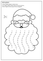 anteprima - Esercizi - Esercizio natale forbici Babbo Natale - Pagina 1