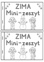 zapowiedź - Karty pracy - Mini-zeszyt Zima – ćwiczenia dla klasy 1 do pracy samodzielnej - strona 1
