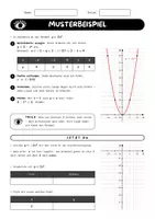Vorschau - Arbeitsblätter - Parabel strecken und stauchen Klasse 9–10 | Quadratische Funktionen Streckfaktor a | mit Lösungen - Seite 3