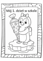 zapowiedź - Szablony do malowania i rękodzieła - Pingwiny – kolorowanki na pierwszy dzień szkoły - strona 2