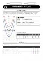 Vorschau - Arbeitsblätter - Parabel verschieben y-Achse Klasse 9–10 | y = x² + e | Arbeitsblätter mit Lösungen, 3 Niveaus - Seite 2