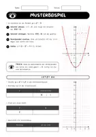 Vorschau - Arbeitsblätter - Parabel verschieben y-Achse Klasse 9–10 | y = x² + e | Arbeitsblätter mit Lösungen, 3 Niveaus - Seite 3