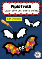anteprima - Materiale per pittura e bricolage - Pipistrelli di carta velina – decorazione per finestre d'autunno e Halloween - Pagina di copertina