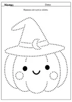 anteprima - Materiale per pittura e bricolage - Bucherellare autunno e Halloween – immagini di grafomotricità - Pagina 3