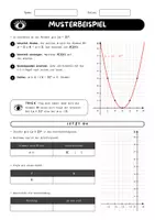 Vorschau - Arbeitsblätter - Parabel verschieben x-Achse Klasse 9–10 | y = (x − d)² | Arbeitsblätter mit Lösungen, 3 Niveaus - Seite 3