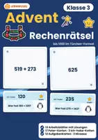 Vorschau - Arbeitsblätter - Weihnachten Klasse 3 und 4 Bundle | Lesen, Rechnen, Escape Room, Englisch, Lieder, Rätsel - Seite 1
