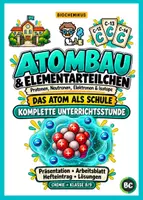 Vorschau - Stundenentwürfe - Atombau & Elementarteilchen – Protonen, Neutronen, Elektronen und Isotope | Komplette Unterrichtsstunde mit Präsentation, Arbeitsblatt, Hefteintrag & Lösungen - Deckblatt