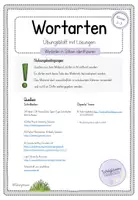 Vorschau - Arbeitsblätter - Wortarten in Sätzen 3 - (Artikel, Nomen, Verben) - Übungsblatt - Wortartensymbole nach Montessori - Seite 1
