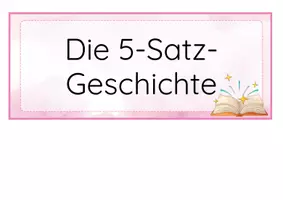 Vorschau - Präsentationen/Tafelbilder - 5-Satz Geschichte Kriterien Wortkarten - Deckblatt