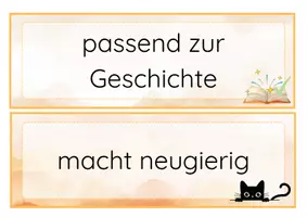 Vorschau - Präsentationen/Tafelbilder - 5-Satz Geschichte Kriterien Wortkarten - Seite 2