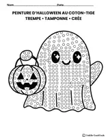 Aperçu - Matériel pour travaux manuels / dessin - PEINTURE D’HALLOWEEN AU COTON-TIGE - Page 2