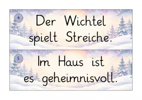 Vorschau - Arbeitsblätter - Wichtel Schleichdiktat - 2 Versionen: Wörter & Sätze - Seite 3