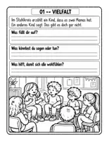 Vorschau - Arbeitsblätter - Vielfalt – 10 Situationskarten | Wir sind verschieden | Sozialkompetenz Grundschule - Seite 2