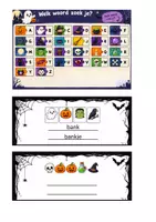 Voorbeeld - Opdracht kieskast verkleinwoorden, Thema halloween - Voorblad