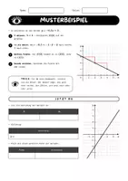 Vorschau - Arbeitsblätter - Funktionsgleichung aufstellen Klasse 8–9 | m und b ablesen, Gerade zeichnen | Lineare Funktionen mit Lösungen - Seite 3