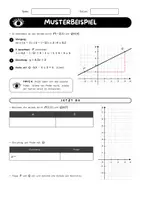 Vorschau - Arbeitsblätter - Gerade durch zwei Punkte Klasse 8–9 | Funktionsgleichung berechnen | Lineare Funktionen mit Lösungen - Seite 3