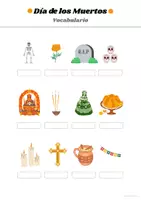 Vorschau - Arbeitsblätter - Día de los Muertos | Vokabular & Leseverstehen | Spanisch - Seite 1