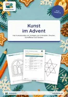Vorschau - Stundenentwürfe - Advent – Klasse 1 und 2 – Materialpaket: Lesen, Mathe und Kunst - Seite 1