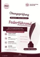 Vorschau - Arbeitsblätter - Abschlussprüfung Deutsch 2027 Realschule BW: Kompletter Übungssatz Klasse 10 mit Lösungen – KOSTENLOS | Federführend - Deckblatt