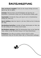 Vorschau - Mal- und Bastelvorlagen - Dankbarkeits-Tasse – eine Tasse mit Spruch und Marshmallow-Antworten - Seite 1