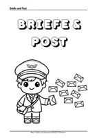 Vorschau - Mal- und Bastelvorlagen - Briefe schreiben und Arbeitsblätter Post Klasse 1 2 - Seite 2
