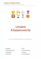Vorschau - Arbeitsblätter - Soziales Miteinander und Klassenwerte – Paket: Plakate, Gesprächskarten, Wert der Woche, Arbeitsblätter, Team-Challenges - Seite 3